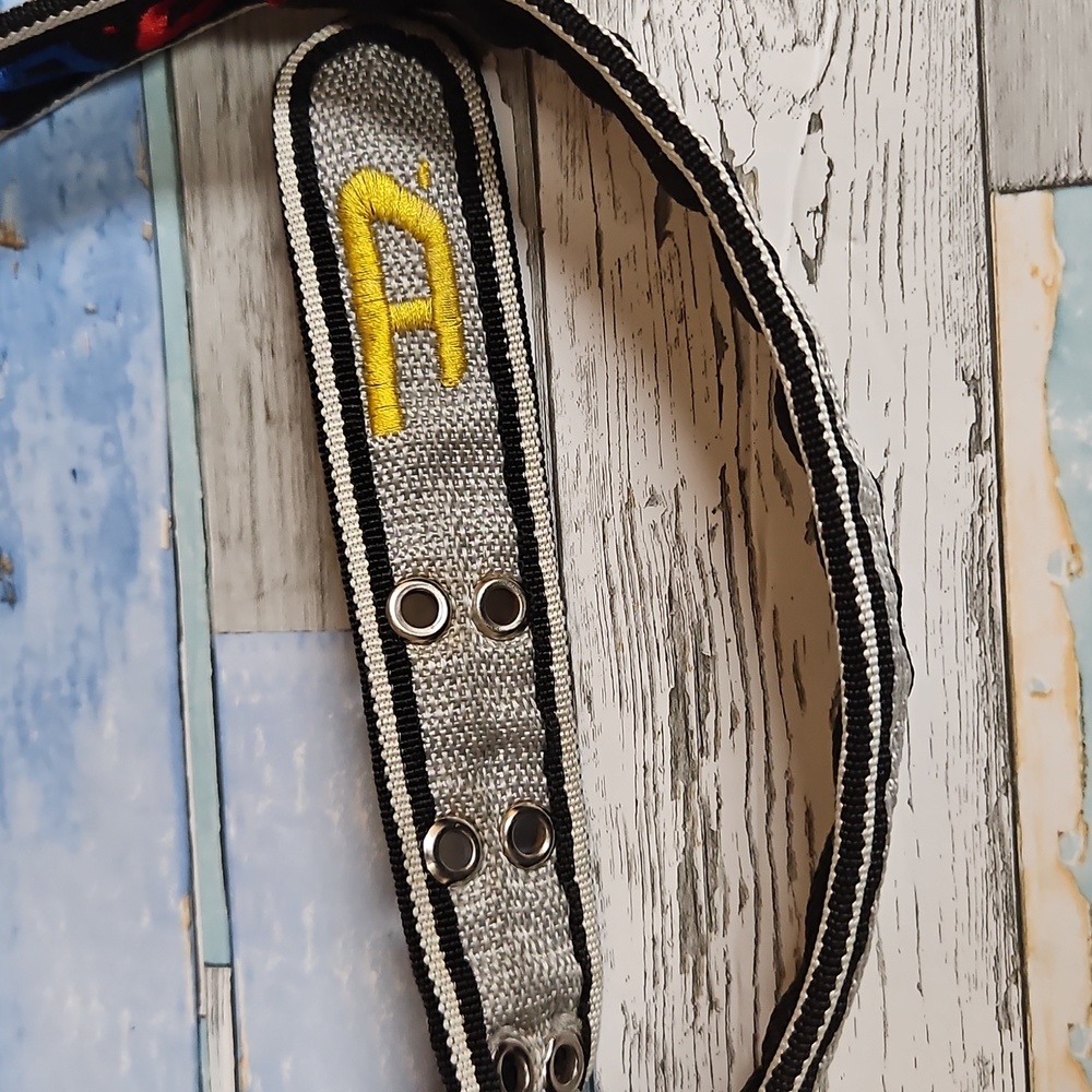Diesel- Black and Gray Canvas Belt 4ft Long/36" Doubled Folded - Picture 7 of 12